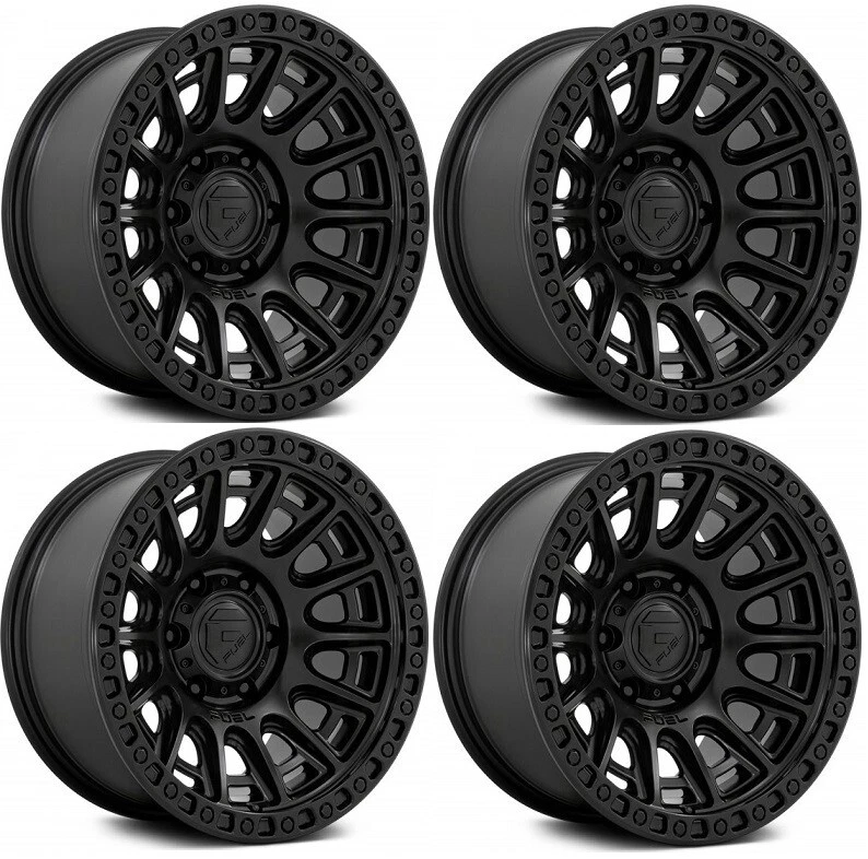 FIT TOYOTA TACOMA 4RUNNER FUEL CYCLE WHEELS TIRES 265 70 17 FALKEN AT D853 BLACK Foto 3 de 4