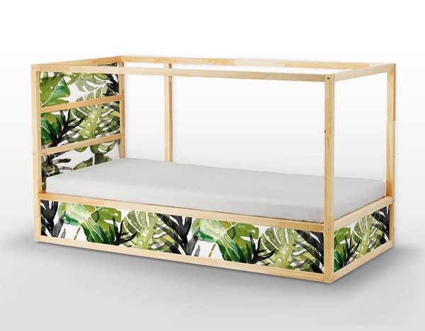 IKEA KURA CAMA Calcomanía Extraíble Autoadhesiva Pegatina para Muebles Hojas Tropicales