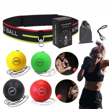 Testa Boxe Palla Rialzo Reazione Velocità Reflex PunchBall Regolabile Boxe Velocità