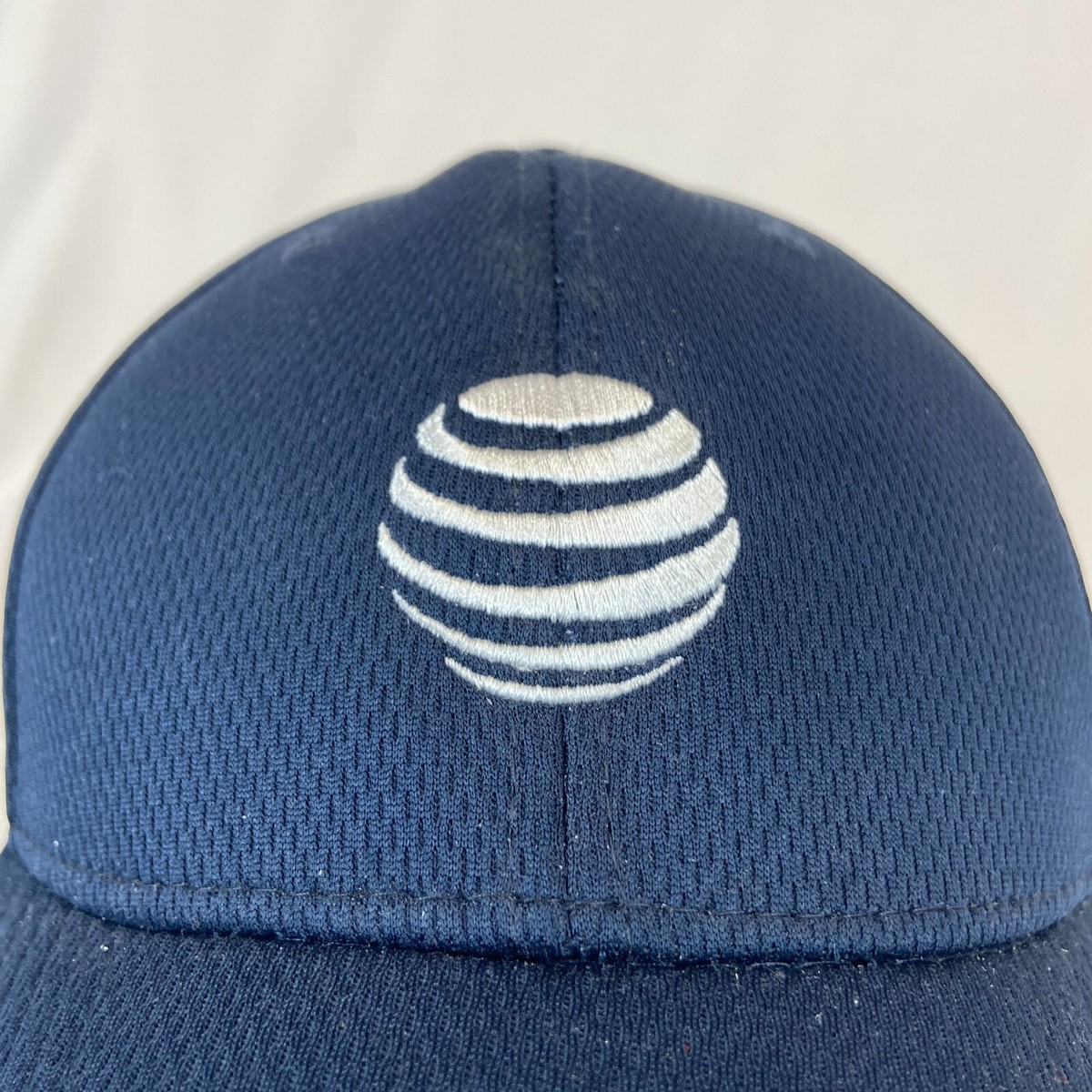AT&T Baseball Cap Strapback Hat Navy Breathable Technology