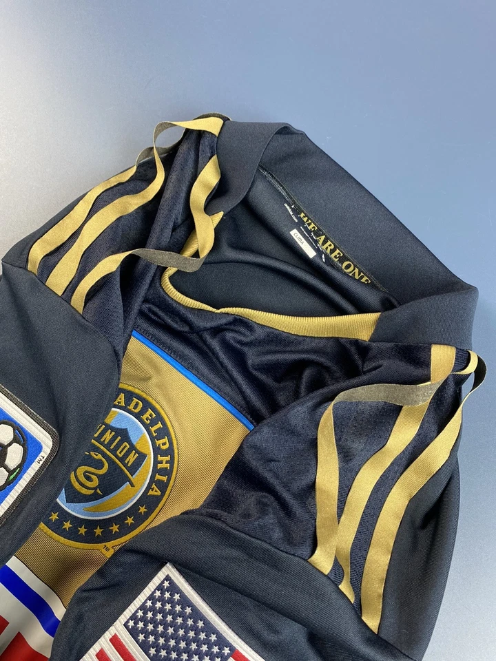 PHILADELPHIA UNION 2011 HOME FOOTBALL SHIRT MLS ADIDAS JERSEY ADULT SIZE L - Image 3 of 4