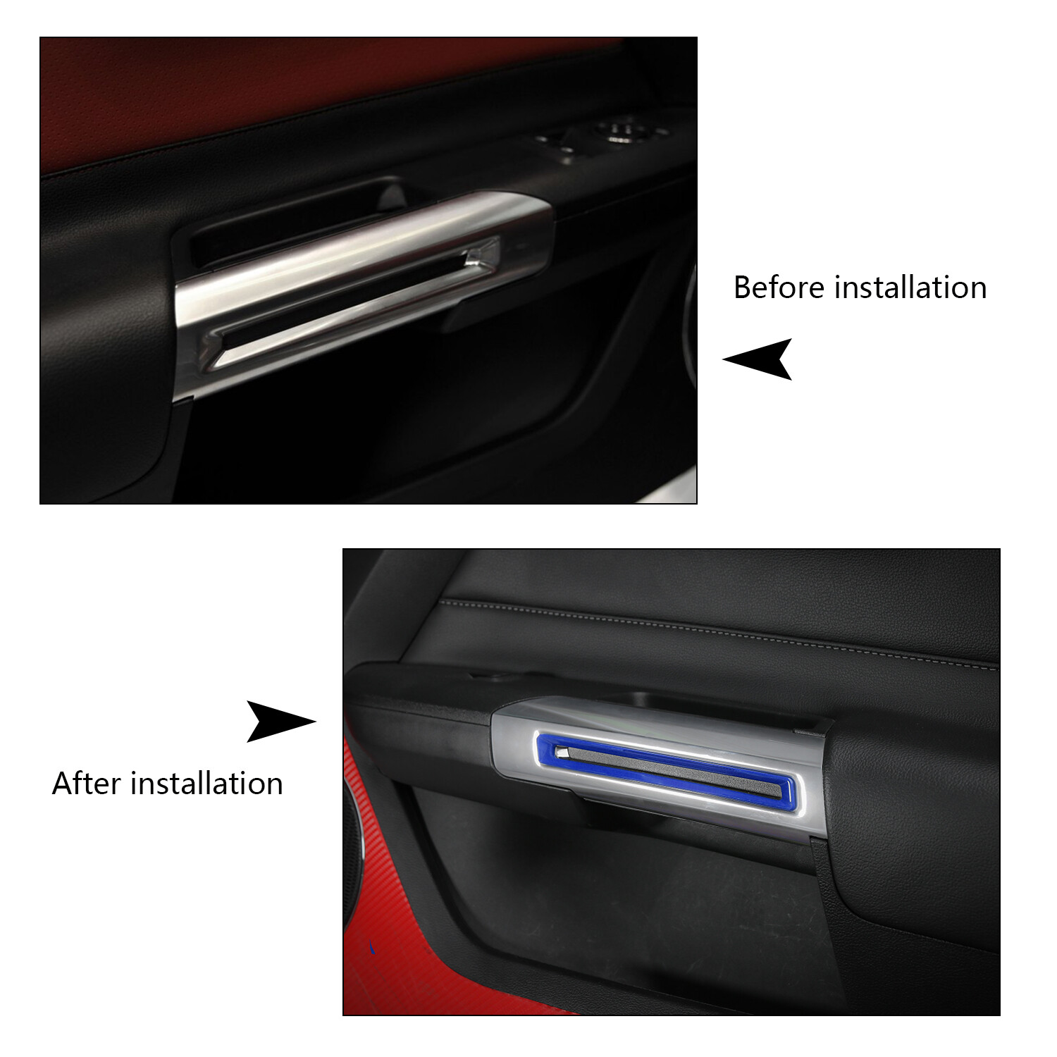 Audi Q4 E-Tron Inner Door Handle Compartment Storage Box 4pcs Set - Foto 5