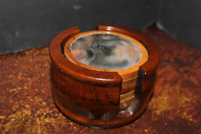 Super Beautiful Excellent Natural Agate Coaster Set 7 pieces