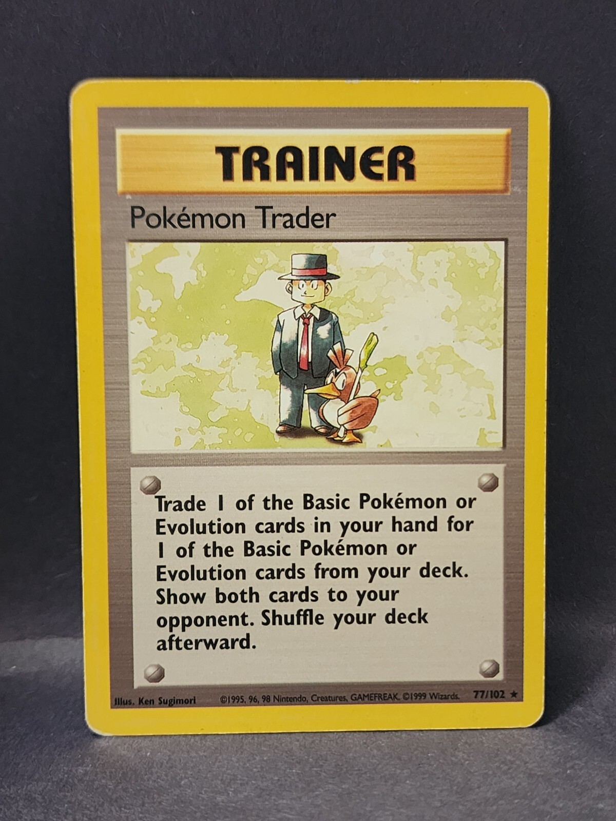 Pokemon Card - Pokemon Trader Base Set 77/102 Rare