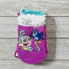 Dora the Explorer Girls 12-18 Months Socks No Slip Safety Toe 3 Pair