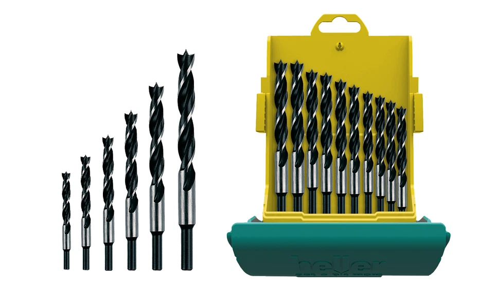 Heller 0333 CV Holzspiralbohrer Ø 3-20mm versch Längen Holzbohrer für jedes Holz