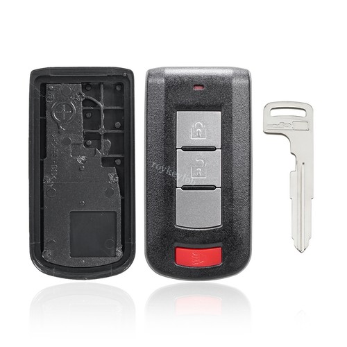 For Mitsubishi Outlander Sport Lancer Mirage Remote Car Key Fob Case 3 Buttons - Foto 5 di 8
