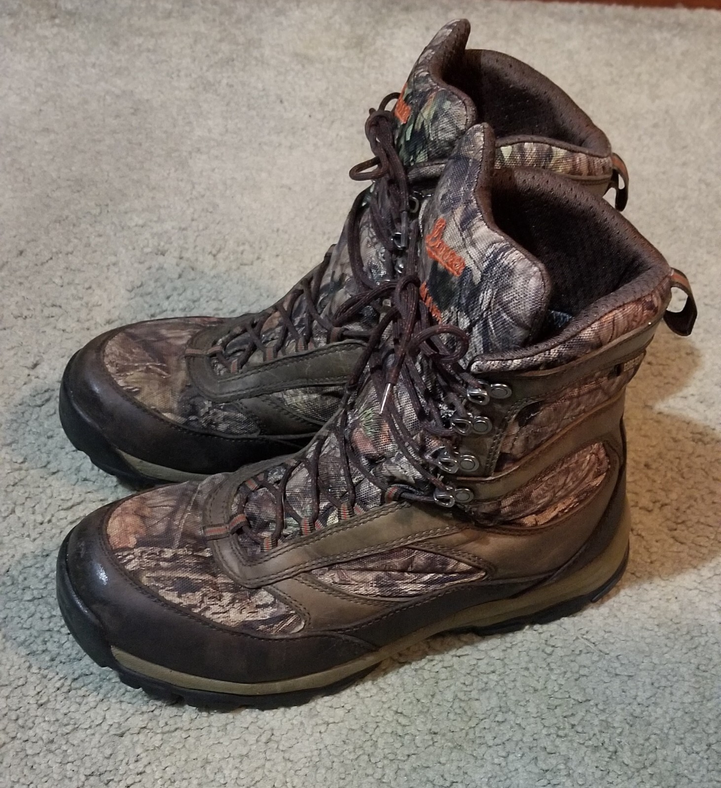 Mens Danner 400 G  Real Tree Camo 3M Thinsulate Boots Size 9