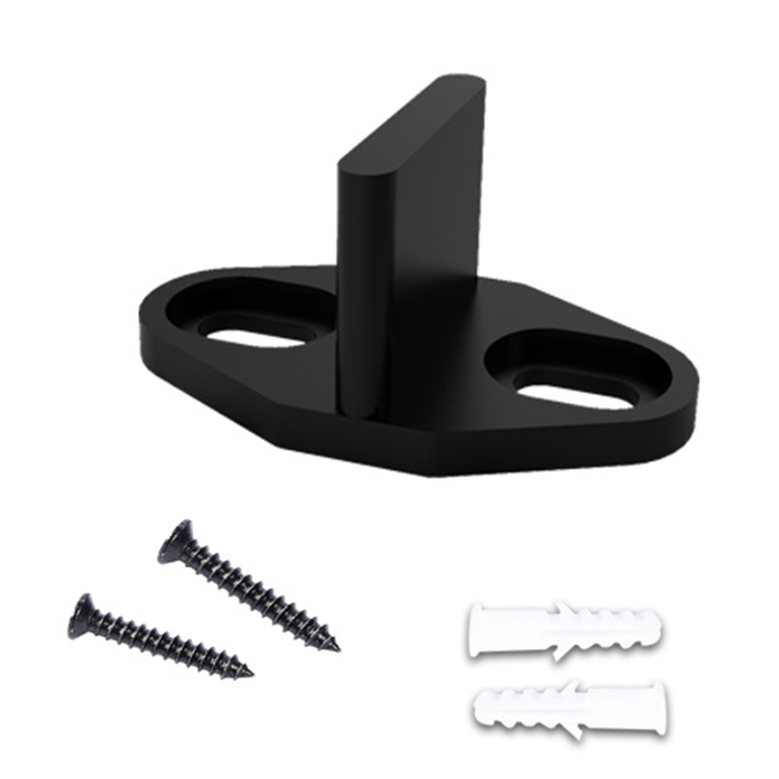 Barn Door Guides Black Carbon Steel Doors For Sliding Door Wall/Door Bottom 1Set