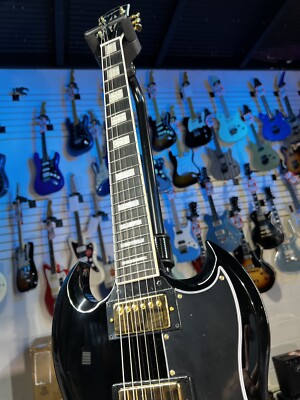 Epiphone SG CUSTOM - EBONY Authorized Dealer! 699 GET PLEK'D! | eBay