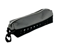 No Boundaries pencil Bag 8in x 2in Gray