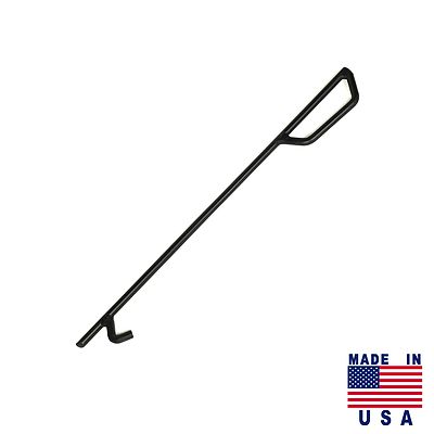 24 Inch Heavy Duty Fire Pit and Fireplace Poker (1/2 Inch Round Bar) Made in USA