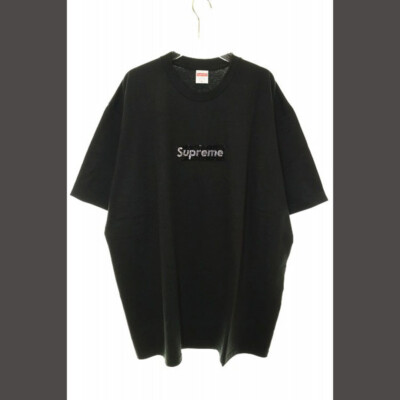 Supreme x SWAROVSKI 19SS BOX LOGO TEE BLACK XL 25th Supreme x SWAROVSKI 19SS BOX LOGO TEE BLACK XL 25th