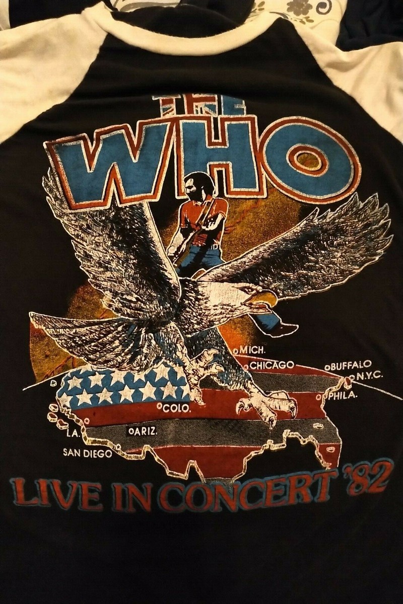 Vintage T-Shirt: The Who Farewell Tour Concert 1982 - Great