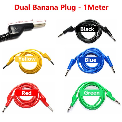 1M Banana Plug Crocodile Alligator Clip Test Leads Cable Silicone Wire 1500V 10A - Picture 10 of 12