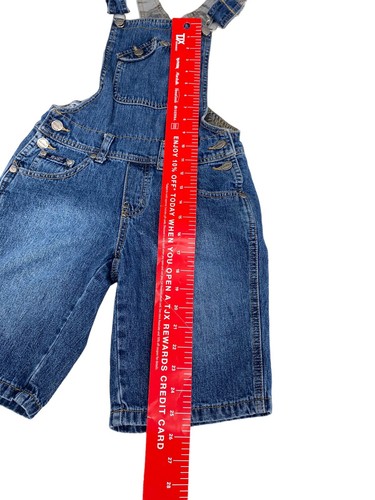 Revolt Denim Shortall Girls Sz 10 Camo Lining Medium Wash Overall Shorts - Picture 7 of 11