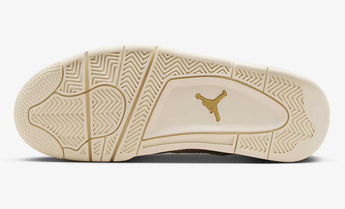 Nike Women's Air Jordan 4 Retro White & Gold AQ9129-170