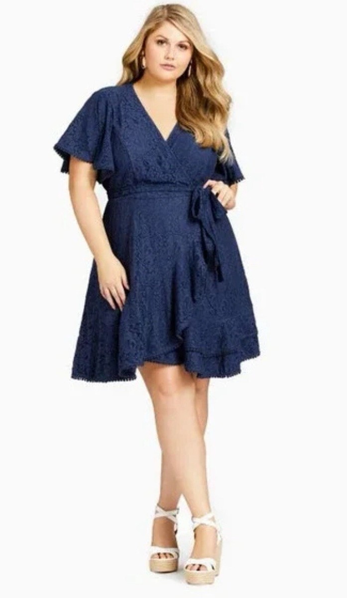 city chic sweet love lace dress City Chic ~ Sweet Love Lace Navy Dress ~ Size 18 ~ NWT