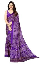 Women's silk Bandhej Bandhani Saree