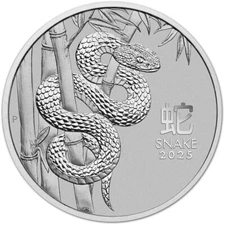 2025 P Australia Platinum Lunar Series III Year of the Snake 1 oz $100 - BU