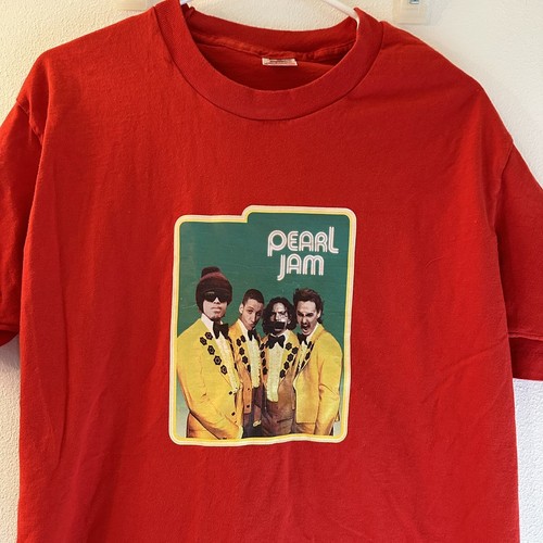 Pearl Jam Shirt L 1995 Spin Ten Club RED VS VHC 90’s NOS LARGE VTG Single Stitch - Picture 7 of 8