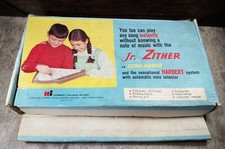 Jr. Zither Vintage Junior Kid's Lap Harp Instrument Harbert Italiana - Milano