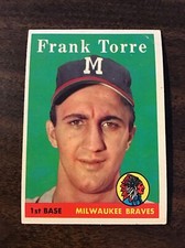 1958 Topps #117 FRANK TORRE (VG) Crease