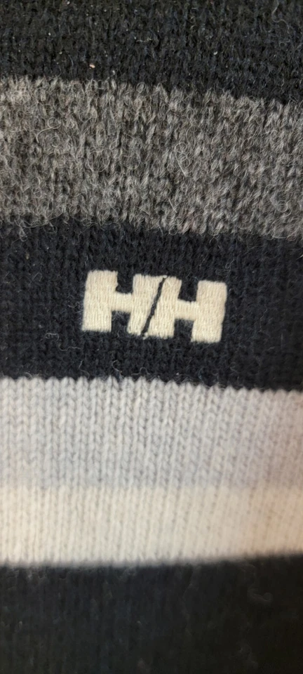 Helly Hansen Designer Mens Lambswool Fisherman Nordic Sweater Size Medium - Image 4 of 4