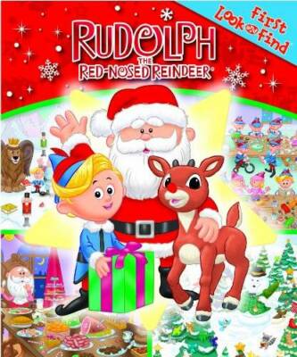 First Look and Find: Rudolph the Red-Nosed Reindeer - Board book - GOOD