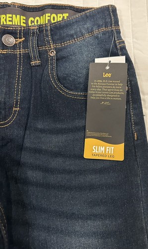 Lee Boy's X-treme fit-adjustable waist-sure 2 fit-stretch-slim fit- size 8 - Picture 9 of 13