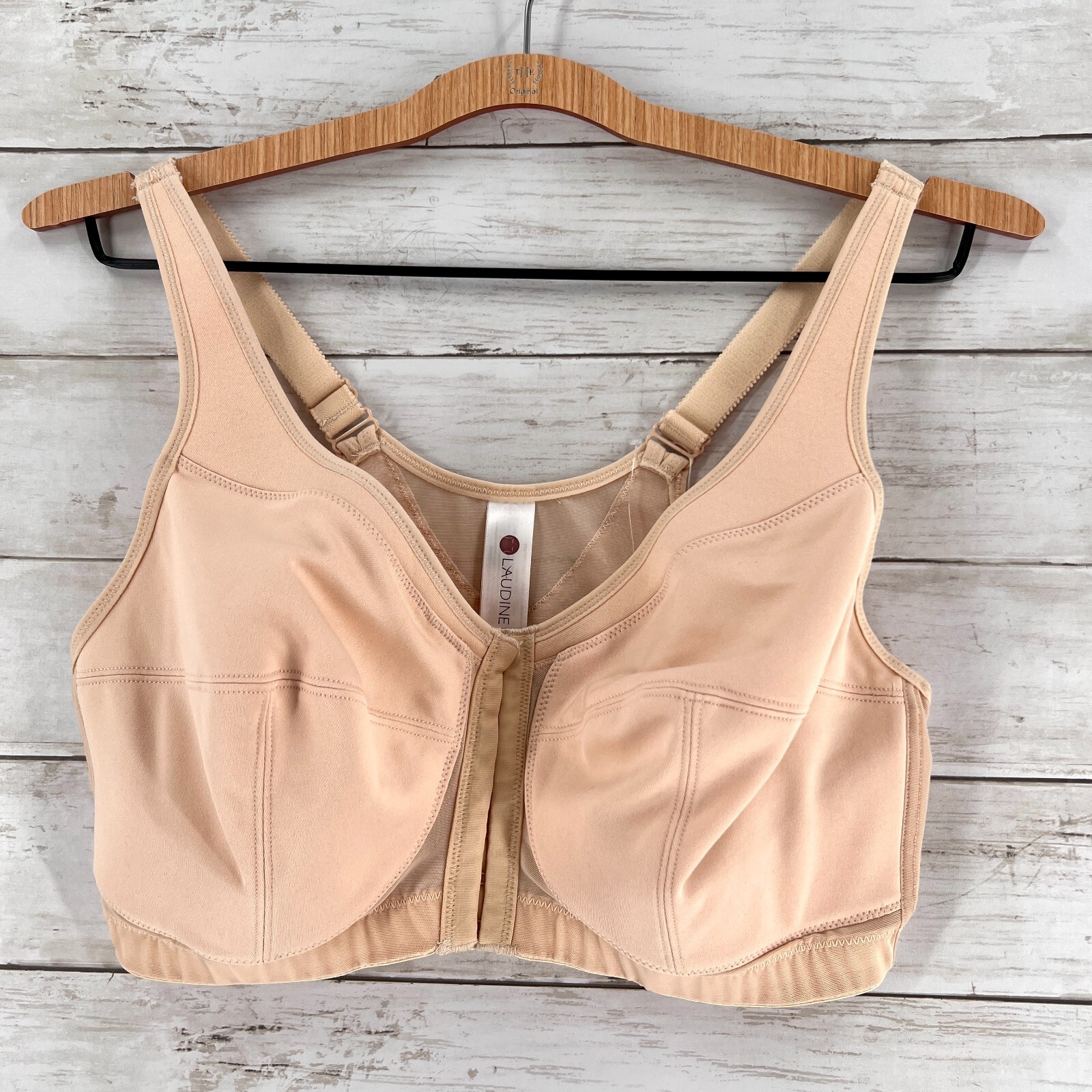 Laudine Bra Women's 36DD Beige Front Closure Back Support NWT eBay