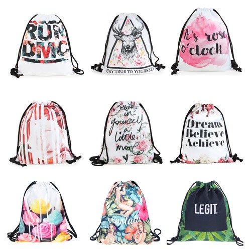 Turnbeutel Jutebeutel mit Aufdruck Print Rucksack Sport Beutel Gym Bag Tasche 2 - 第 1/43 張圖片