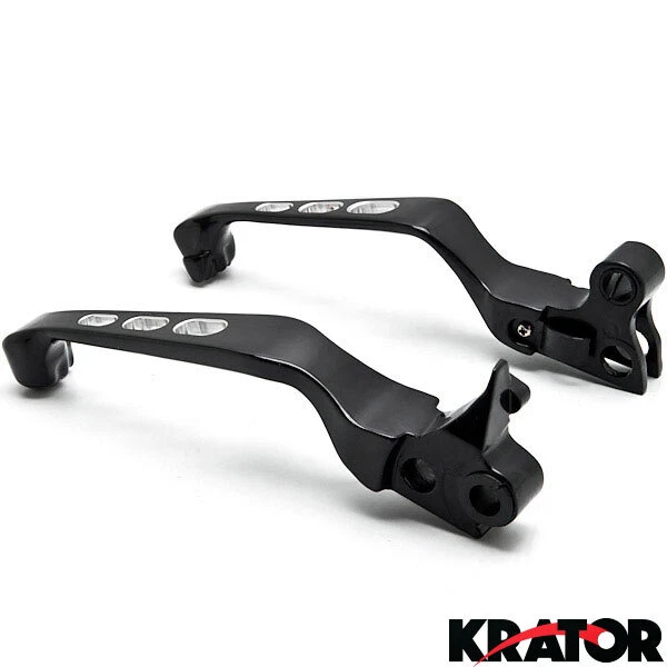 Palancas de mano calavera negras para Harley Davidson XL Sportster 1996-2003 883/1200 Foto 2 de 4