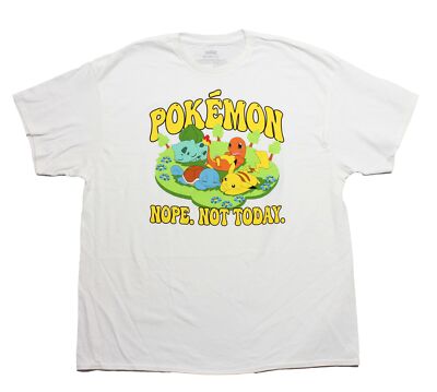 Pokemon New Adult T-Shirt - Chibi Characters Napping over Nope. Not Today