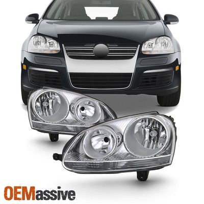 Fit 2006 2007 2008 2009 Volkswagen Jetta GTi Halogen Headlights Replacement