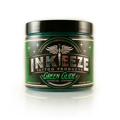 TINTE-EEZE grüne Glide-Salbe - Tattoo-Prozess - 5ml 4oz 16oz Nachsorge