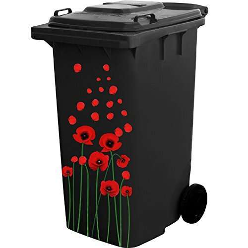 Pangda Adesivi Fiori Etichetta Kit per Wheelie Bin e Decorazione della (H3t)