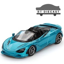 MINI GT MCLAREN 750S SPIDER 1/64 DIECAST MODEL CAR BELIZE BLUE MGT00812