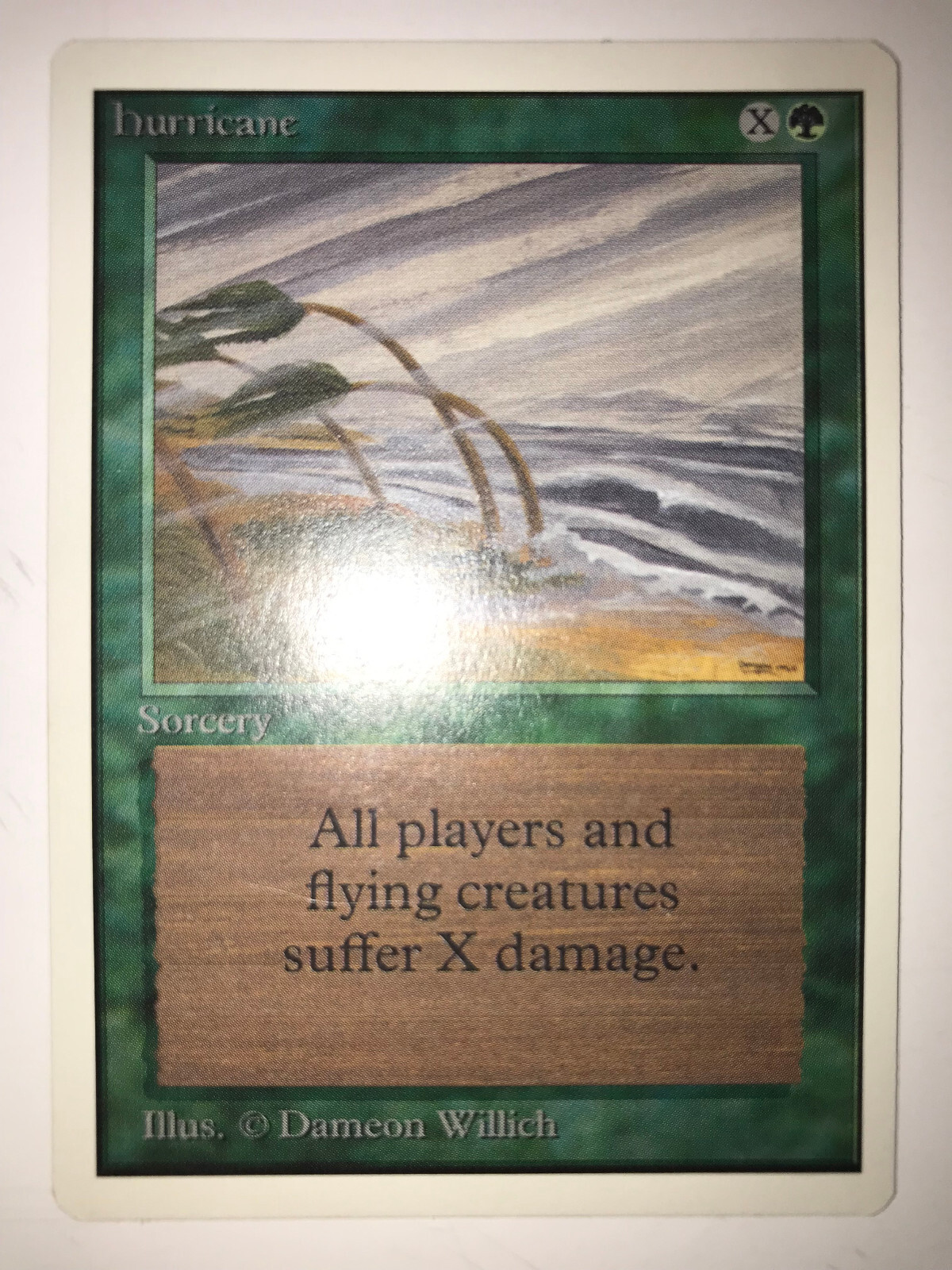 Hurricane Unlimited Green Uncommon MAGIC MTG CARD Vintage LP/NM