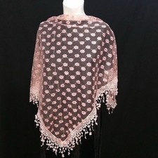Indiano Shawl Stole Scarf Hip Cloth Shawl Fringe Trim