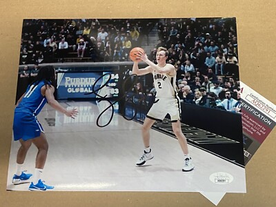 Fletcher Loyer Signed Purdue Basketball 8x10 Photo Jsa COA 2023-24  Boilermakers