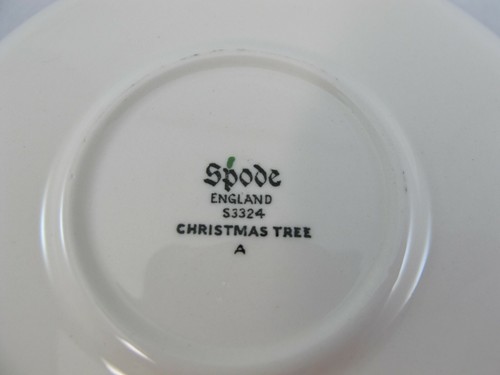 Spode Christmas Tree CUP and SAUCER Iconic Pattern Holiday England c - Picture 8 of 10