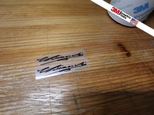 Autocollant autocollant autocollant signature x2 vinyle signature blanche ーーーーー