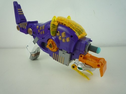 TRANSFORMERS DINOBOT TRICERATOPS BLASTER GUN TRANSFOMS TO ROBOT TRICERATOPS - Picture 5 of 6