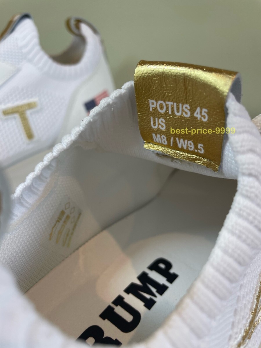 Donald Trump Sneakers - White POTUS 45 Shoes Multi sizes  display picture 2