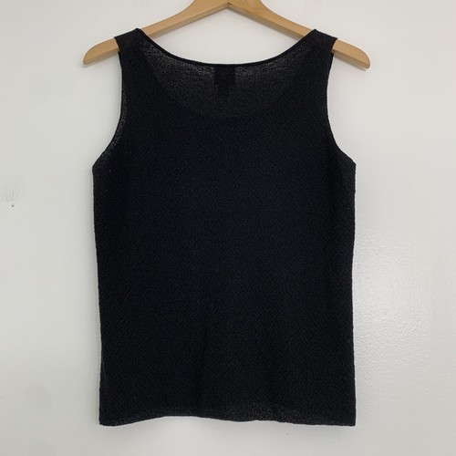 Eileen Fisher Womens Small 100% Wool Black Tank Top Shell Blouse - Picture 4 of 6