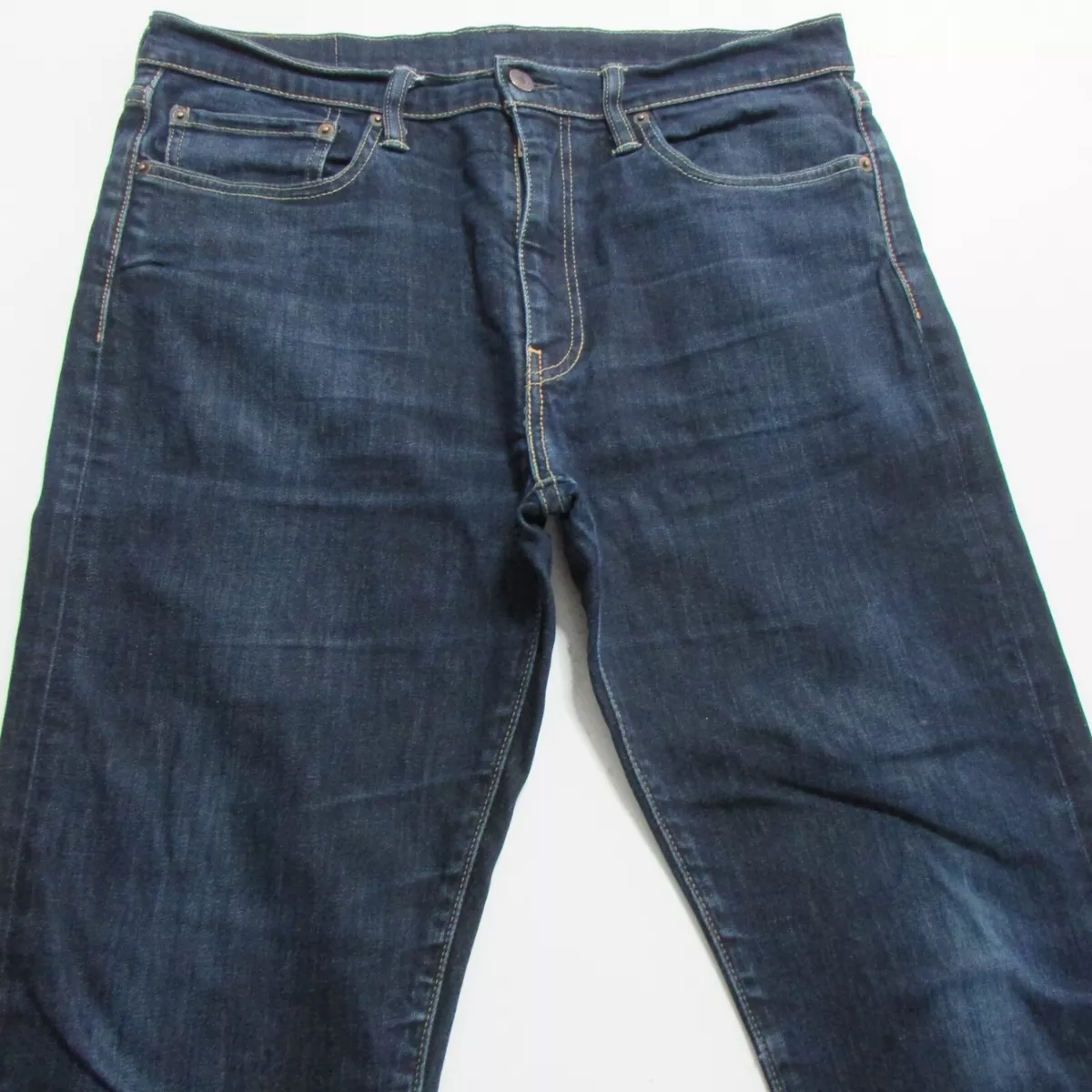 Levi s 522 Jeans Mens Size W33 L32 Slim Tapered Fit Denim Dark