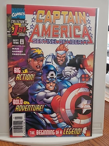 CAPTAIN AMERICA MAN SENTINEL OF LIBERTY 1 NEWSSTAND VARIANT EDITION (BXM-4)