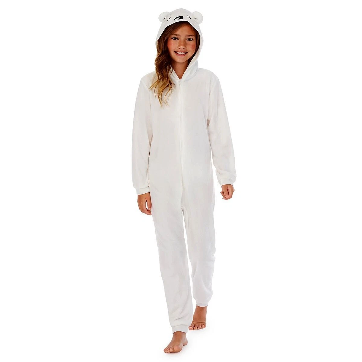 White one piece pajamas sales