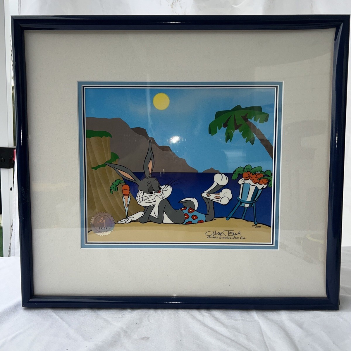 SAND TROPEZ Bugs Bunny Cell Chuck Jones Signed Limited Edition